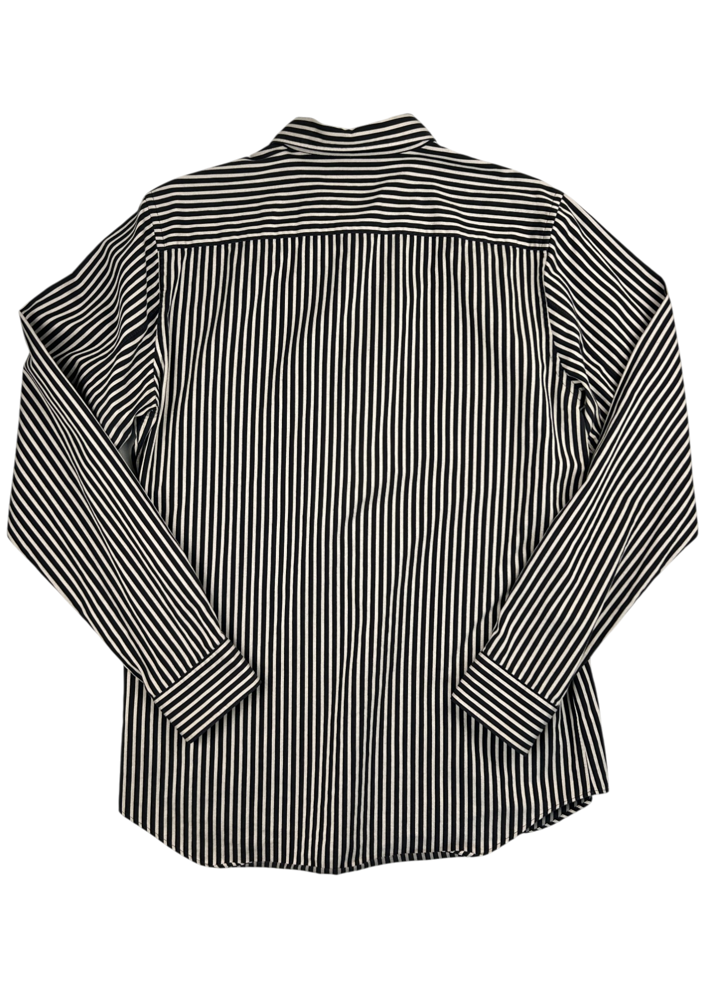 COMME DES GARCONS HOMME PLUS AD2012 Hickory Stripe Rubber Button Shirt