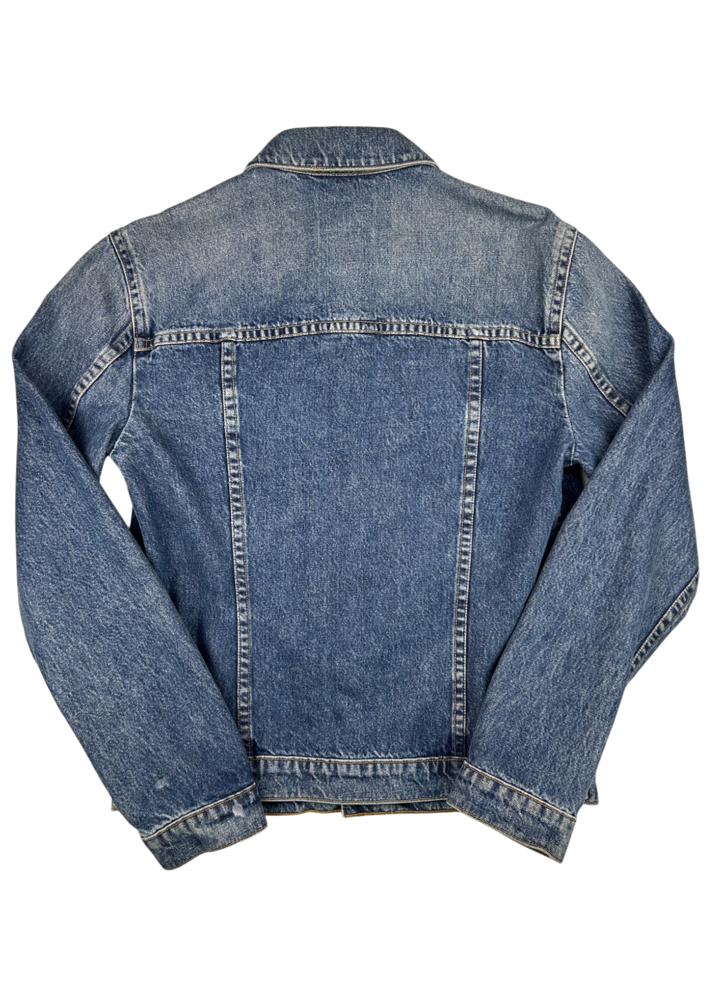 HELMUT LANG 'Mr 87' Mid-Wash Double Pocket Panel Denim Jacket