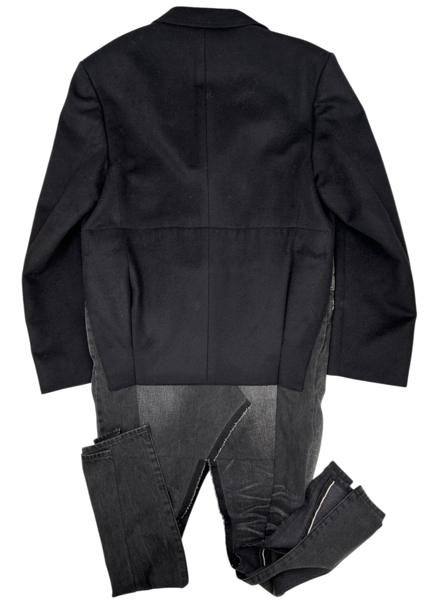 JUNYA WATANABE X LEVI'S 2023 Wool/Cashmere Maxi Coat W/ Reworked Denim