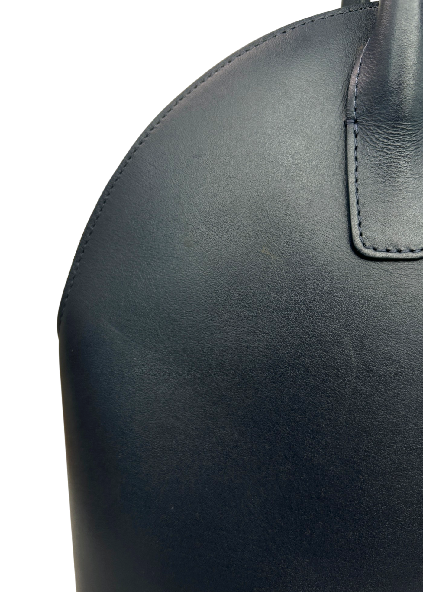 MANSUR GAVRIEL (AS IS) Blue 'Calf Top Handle Rounded' Bag