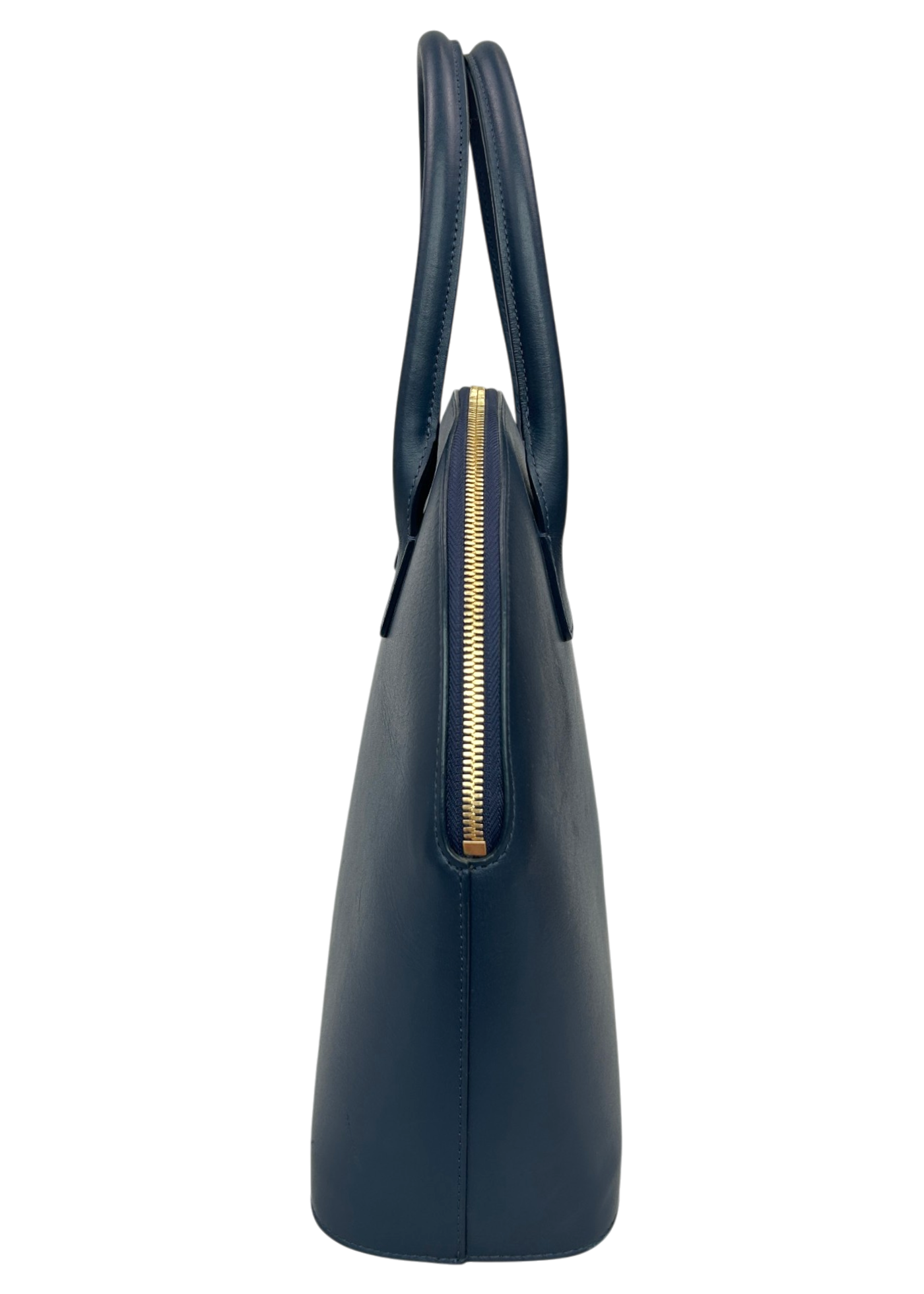 MANSUR GAVRIEL (AS IS) Blue 'Calf Top Handle Rounded' Bag