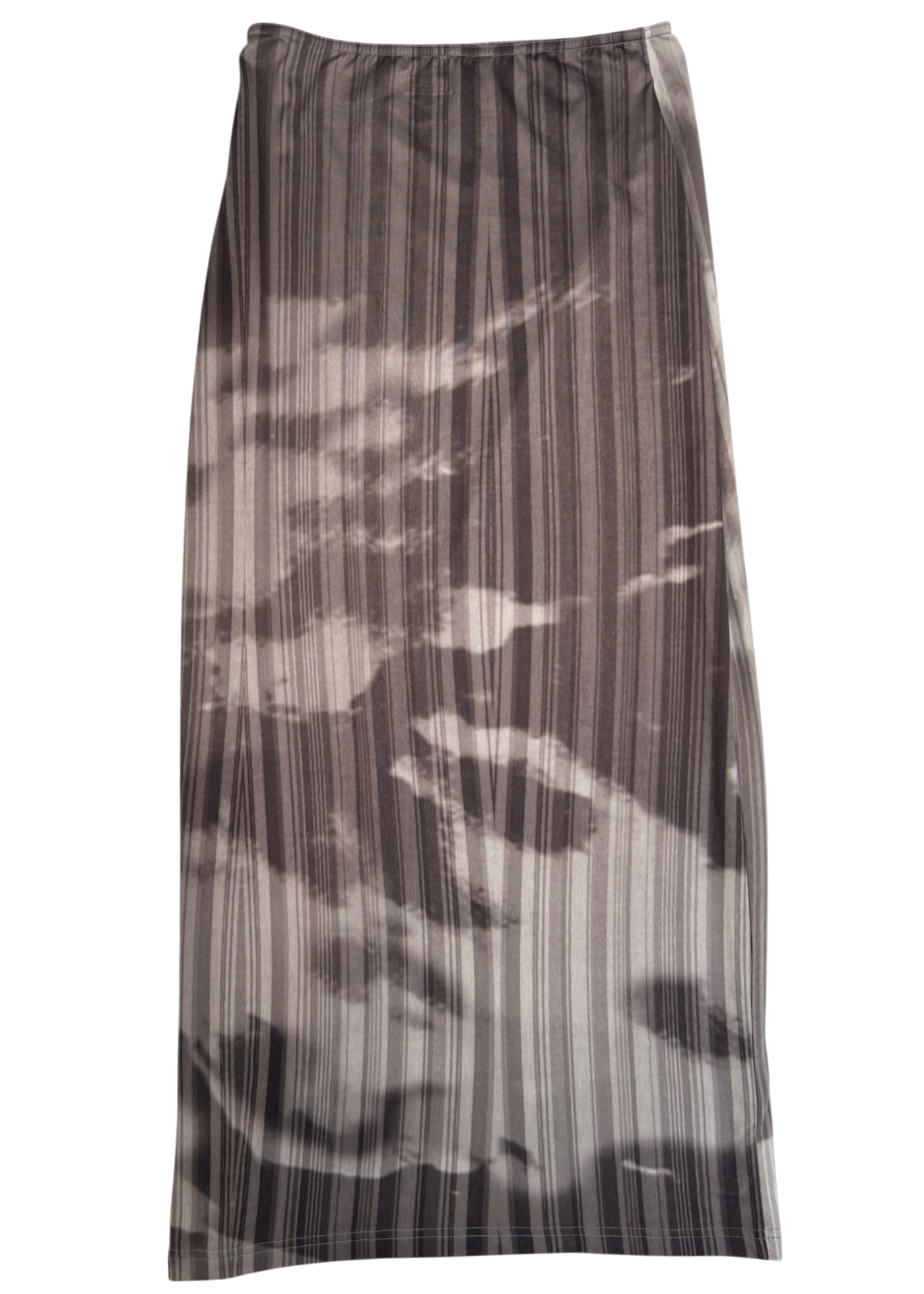 ELISS 'Dancing' Grey Digi Leg Midi Skirt