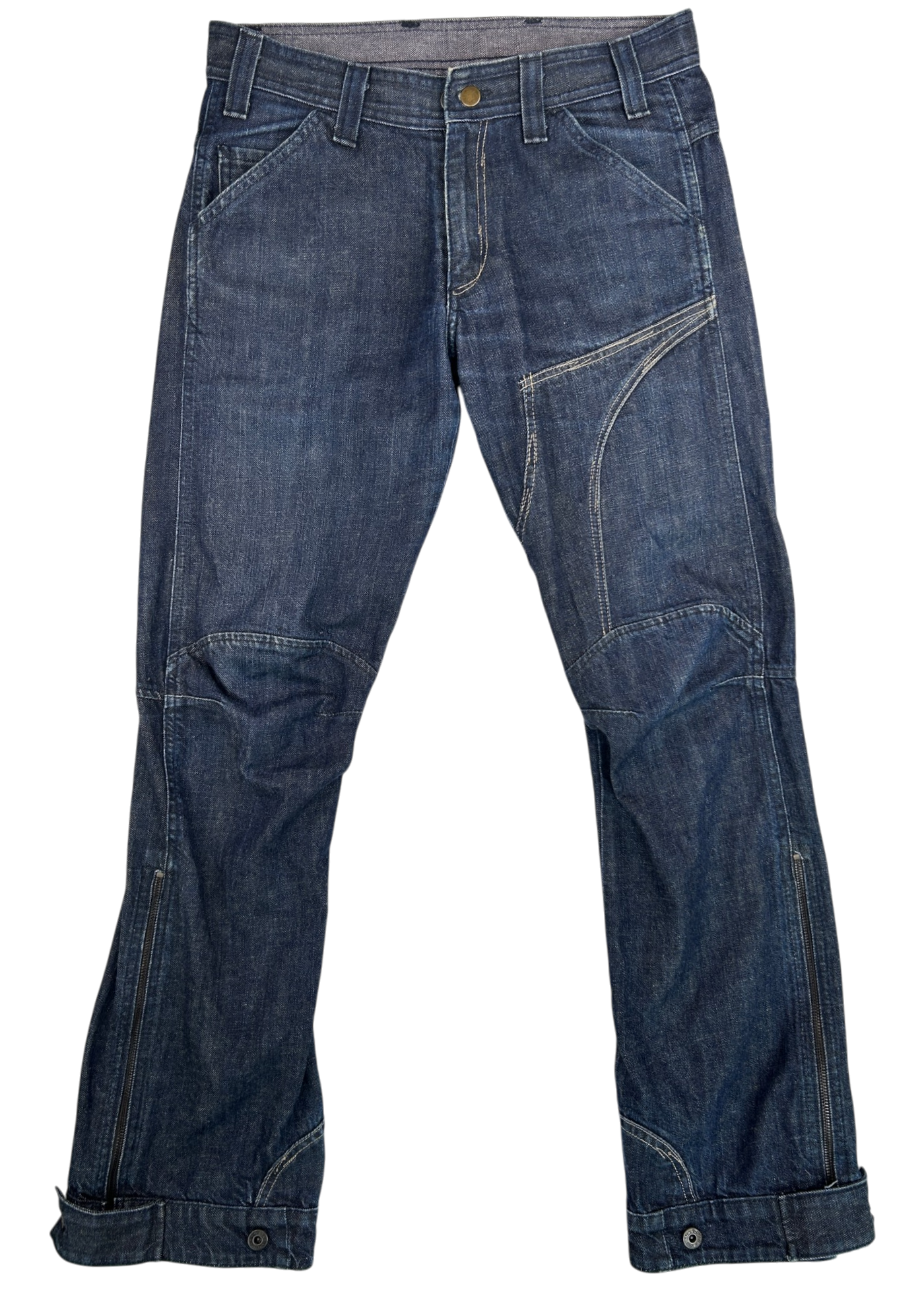 G-STAR RAW 'Concept Elwood' Indigo Wash 3D Button/Zip Hem Jeans