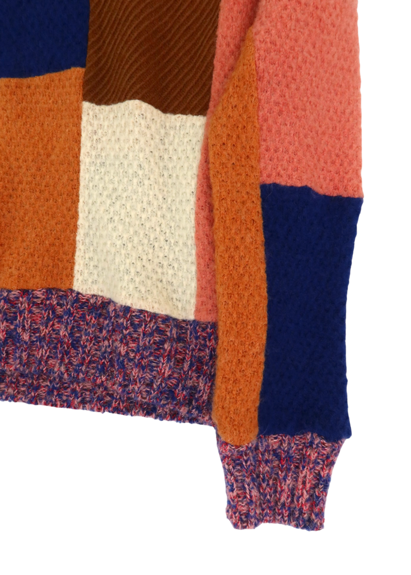 ANDERSSON BELL 'Mondro' Pink/Blue/Brown Panelled Crewneck