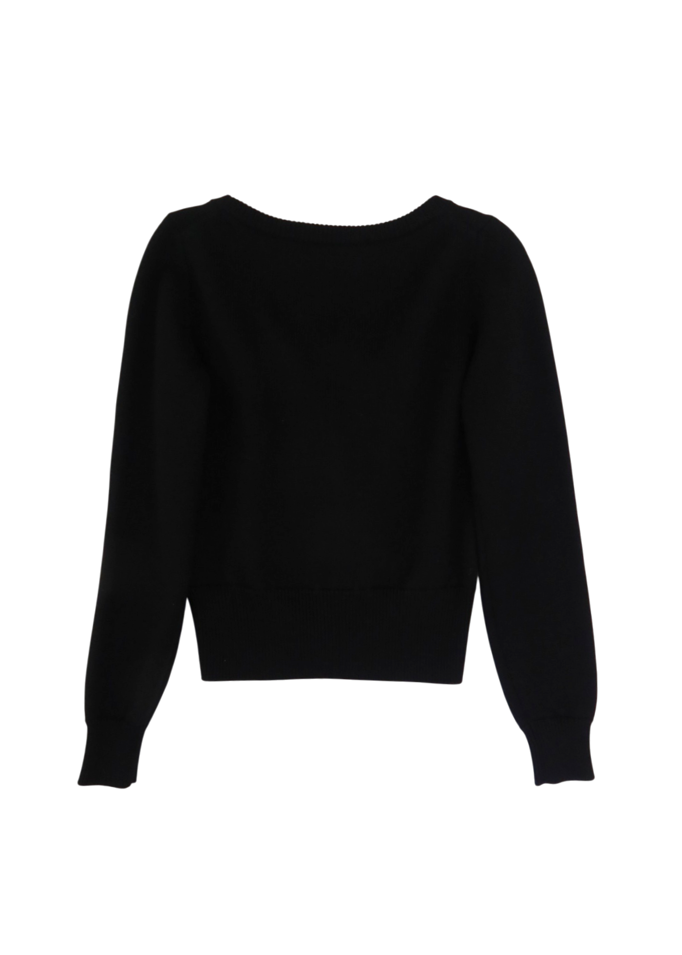 VERSACE (NWT) Black 'Essential Serie' Wool Cardigan