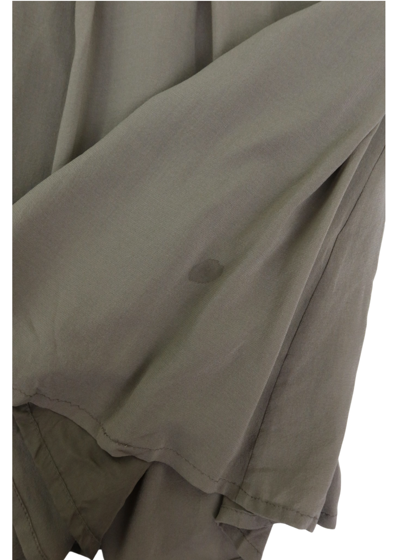 BURBERRY (AS IS) Taupe Silk Halter Midi Dress