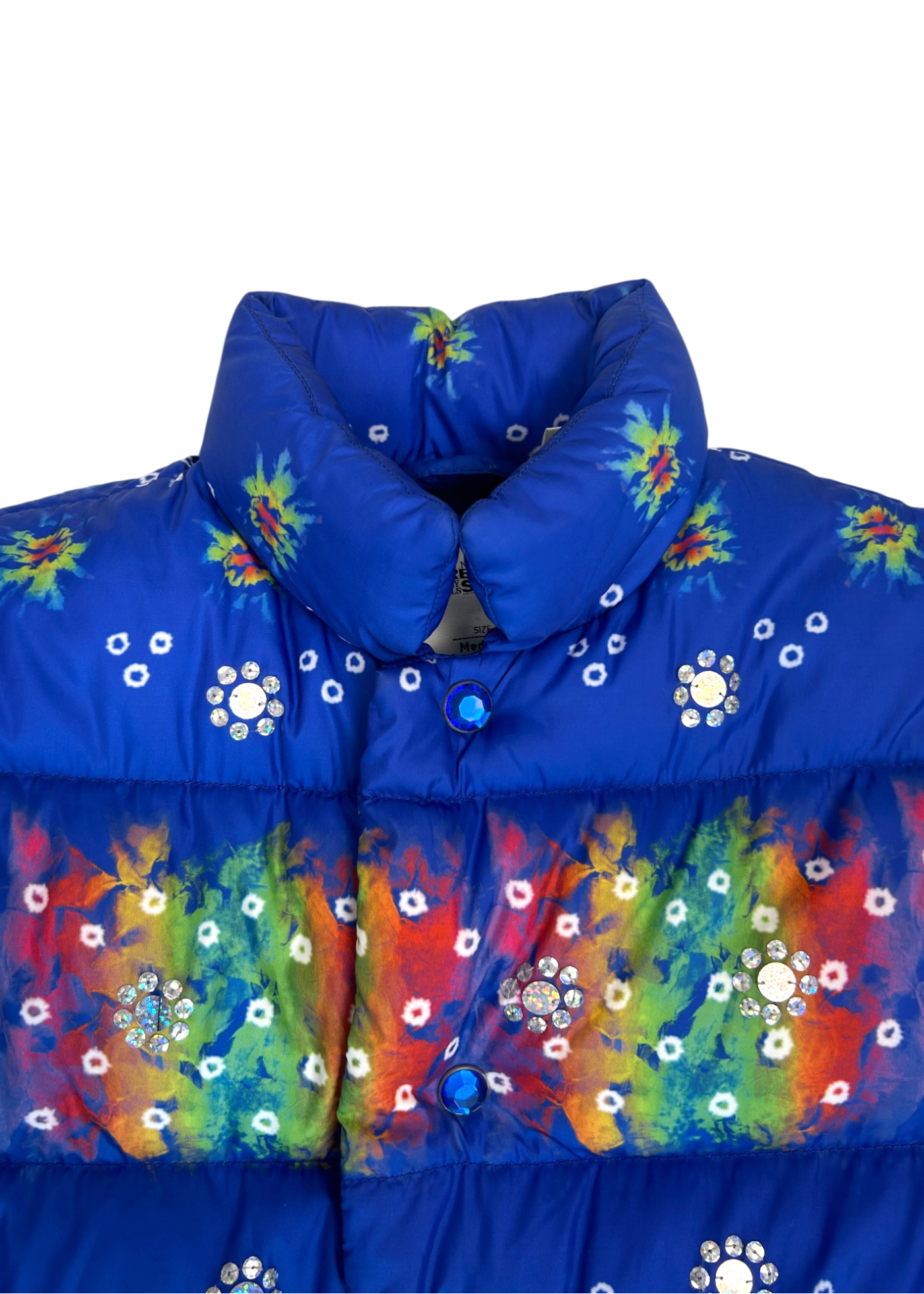 ADIDAS X JEREMY SCOTT (SAMPLE) 2012 Rainbow Tie Dye Puff Coat W/ Flute Skirt