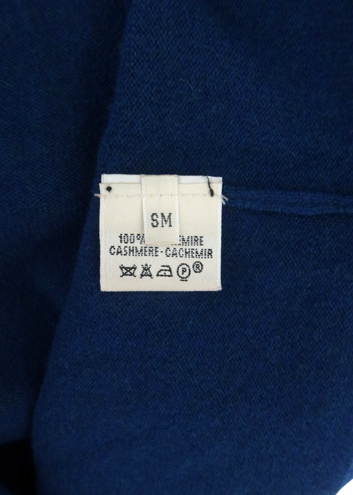 HERMES by Martin Margiela Blue Cashmere Turtleneck