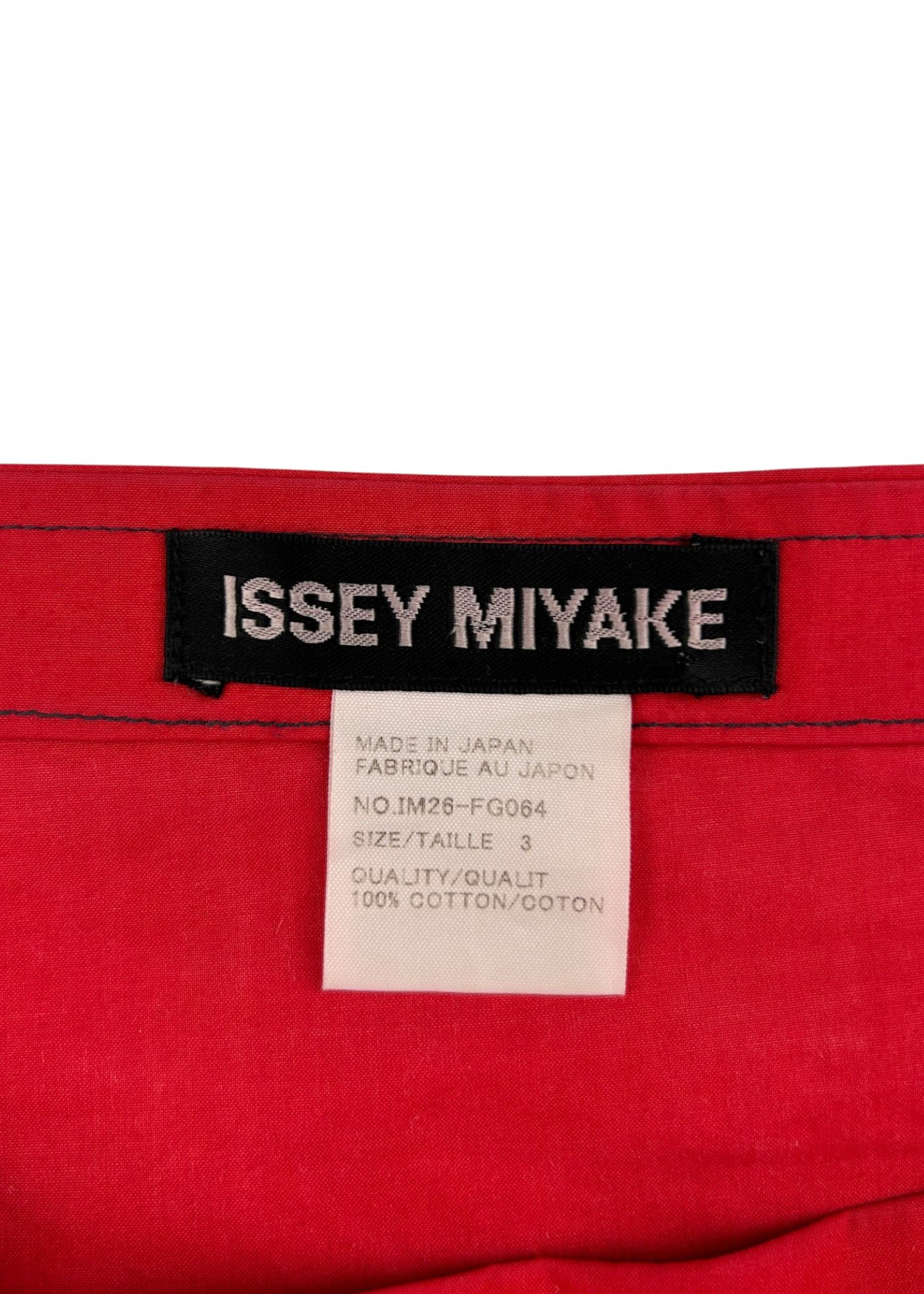 ISSEY MIYAKE (AS IS) S/S 2002 Rock Print Cotton Midi Skirt