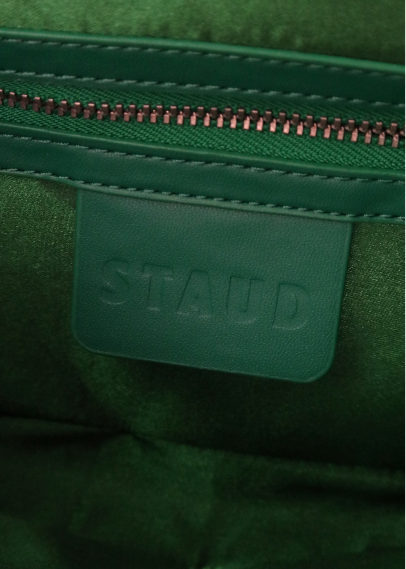 STAUD 'Tommy' White/Multicoloured Beaded Vegetable Shoulder Bag
