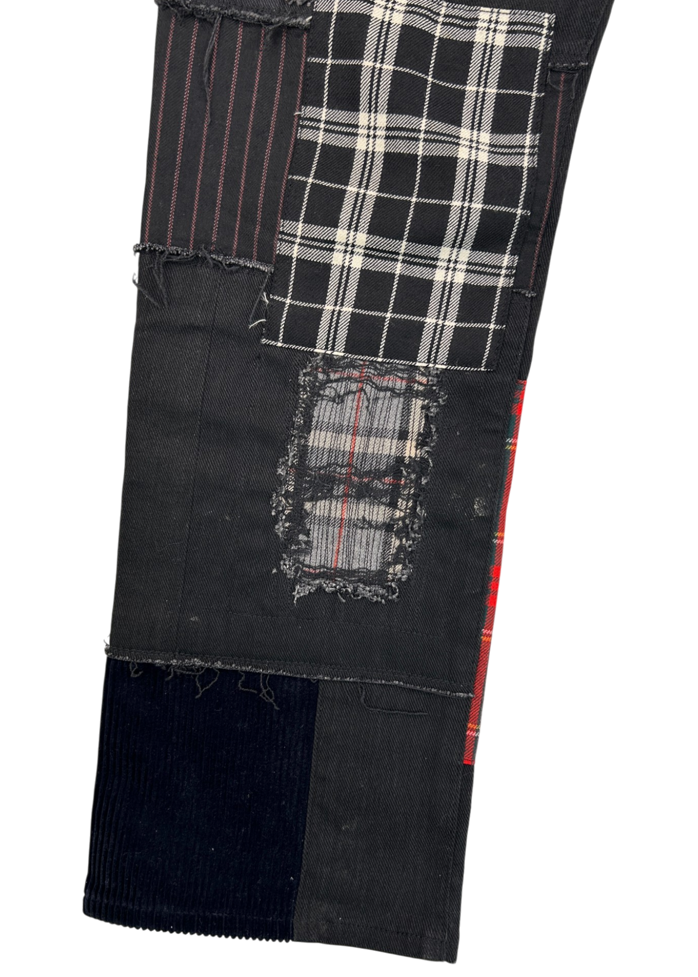 JUNYA WATANABE COMME DES GARCONS A/W2014 Tartan/Plaid Patchwork Pants
