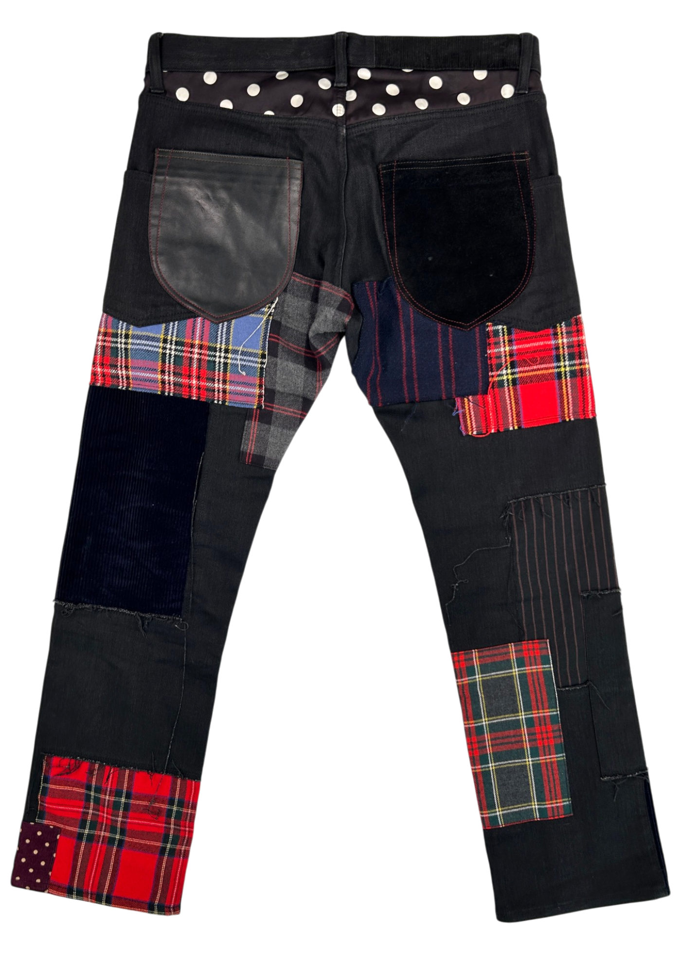 JUNYA WATANABE COMME DES GARCONS A/W2014 Tartan/Plaid Patchwork Pants
