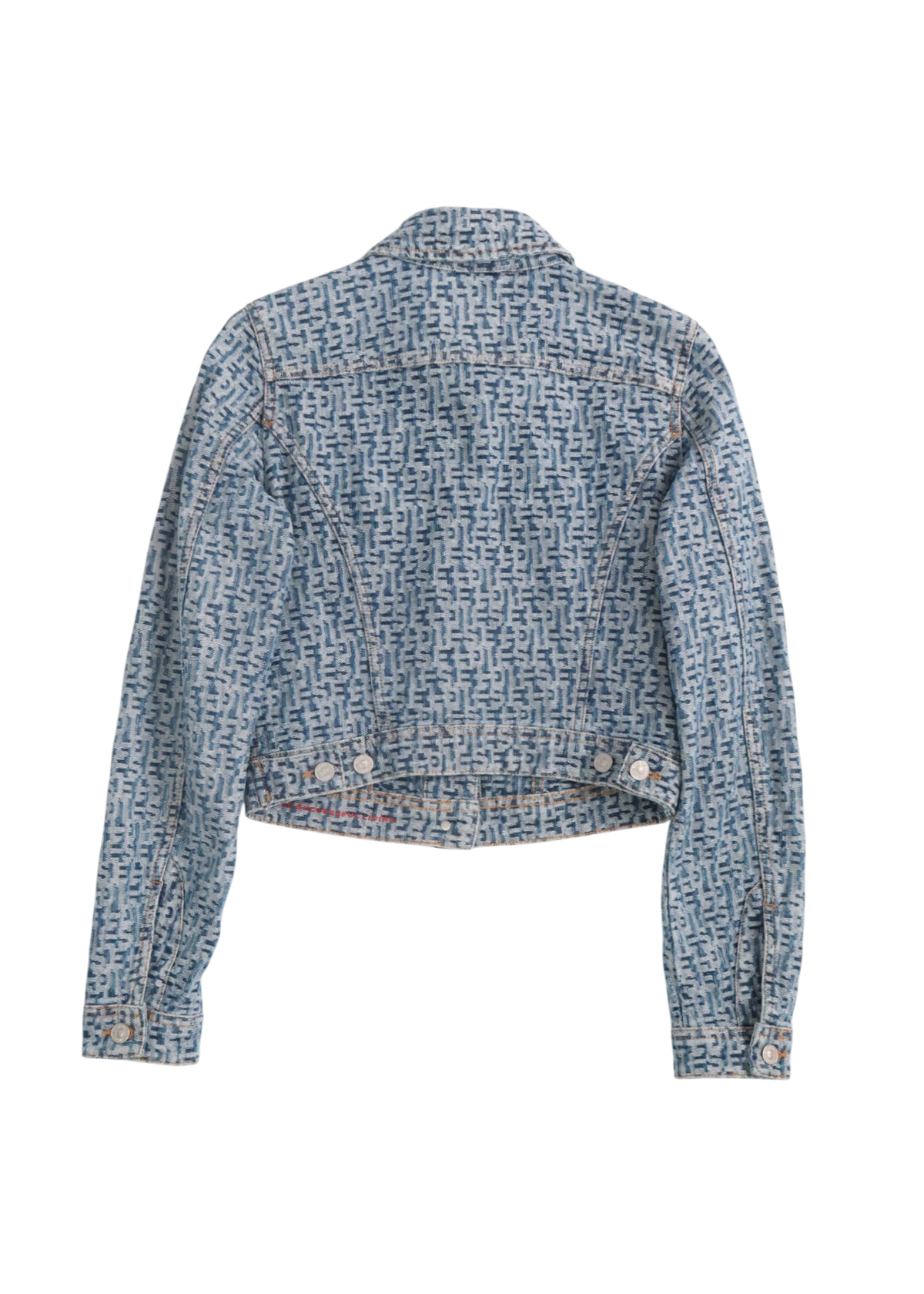 DIESEL Blue Logo Jacquard Denim Jacket