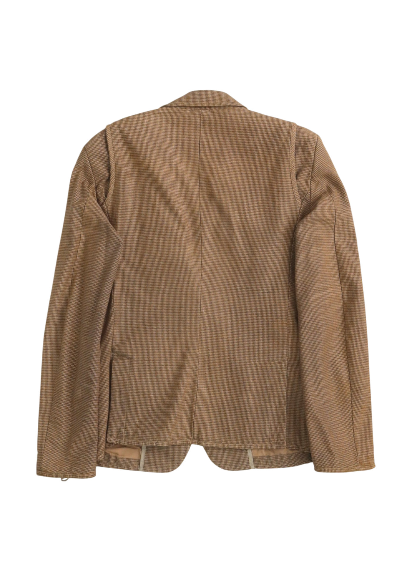 DIESEL VINTAGE Beige Micro Houndstooth Cotton Blazer