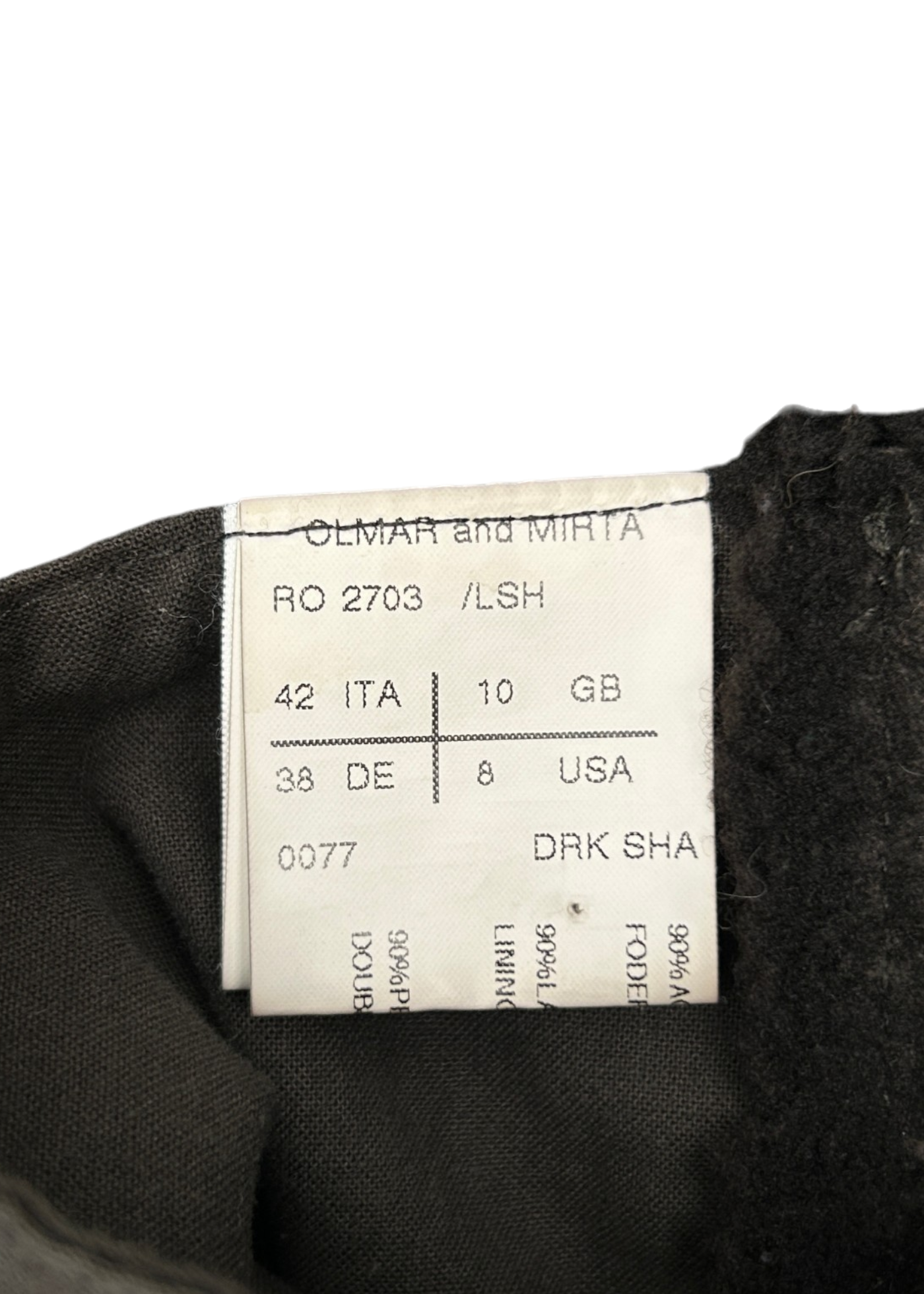 RICK OWENS Brown Suede Lamb Leather Shearling Wrap Jacket