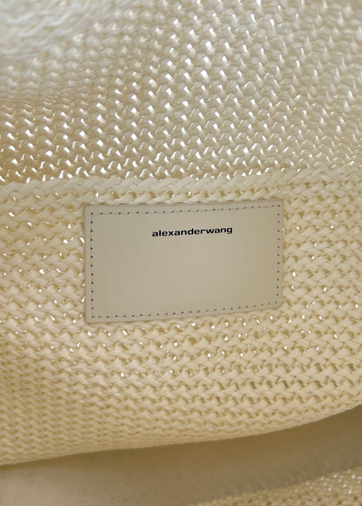 ALEXANDER WANG 'Ryan' White Raffia Woven Hobo Bag