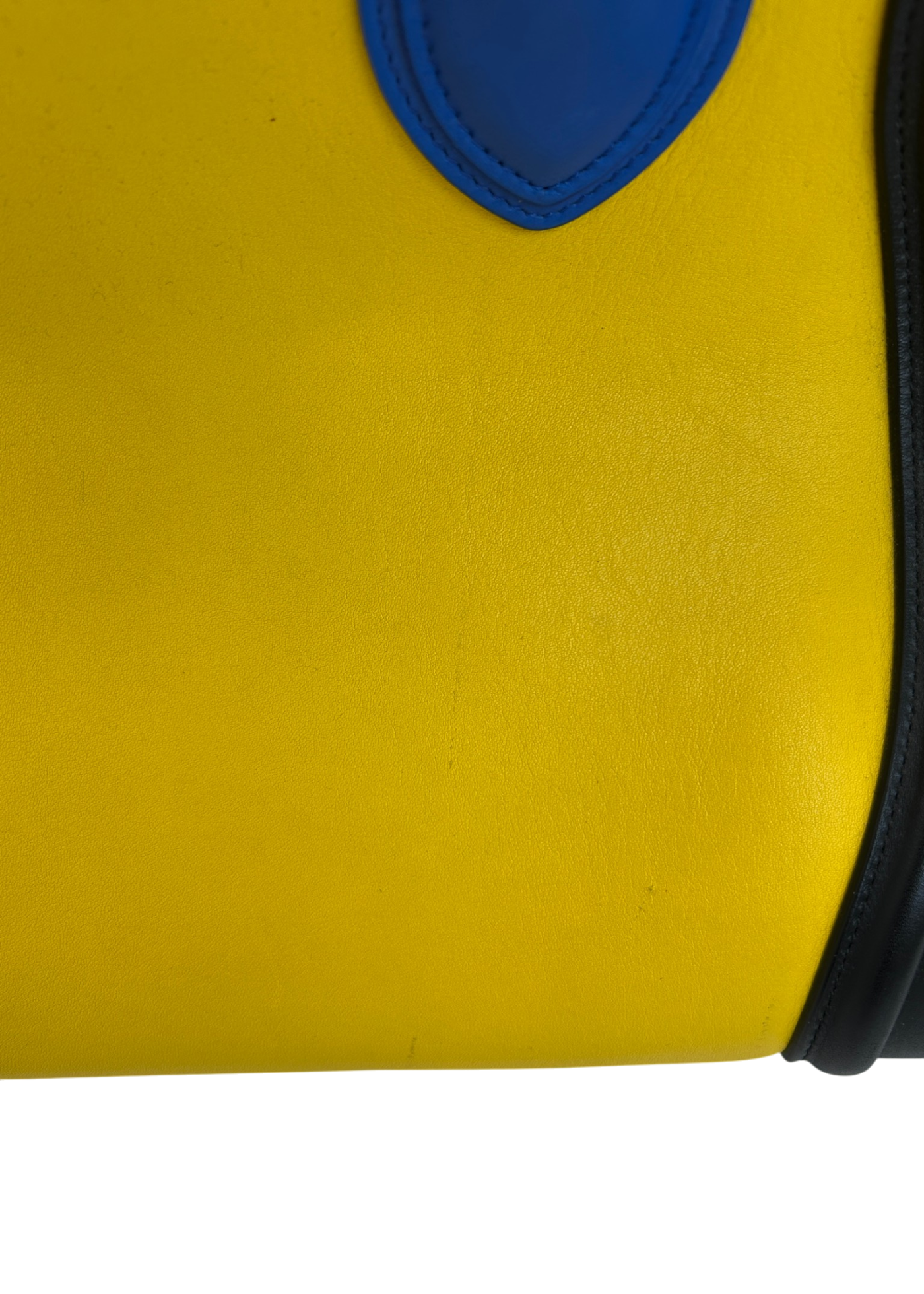 CELINE (AS IS) S/S 2014 Colourblock Smooth Leather Luggage Tote