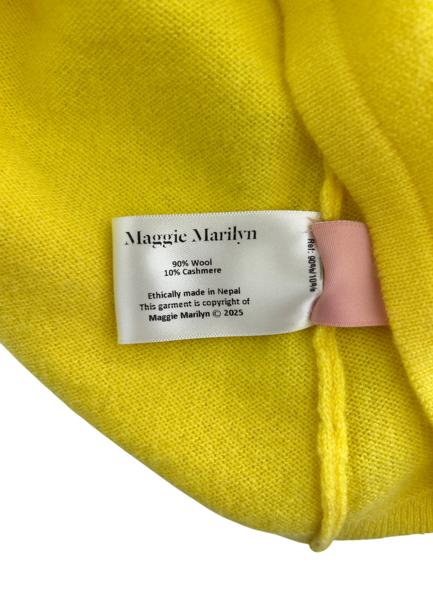 MAGGIE MARILYN (NWT) Canary Yellow Cashmere/Wool Polo Top