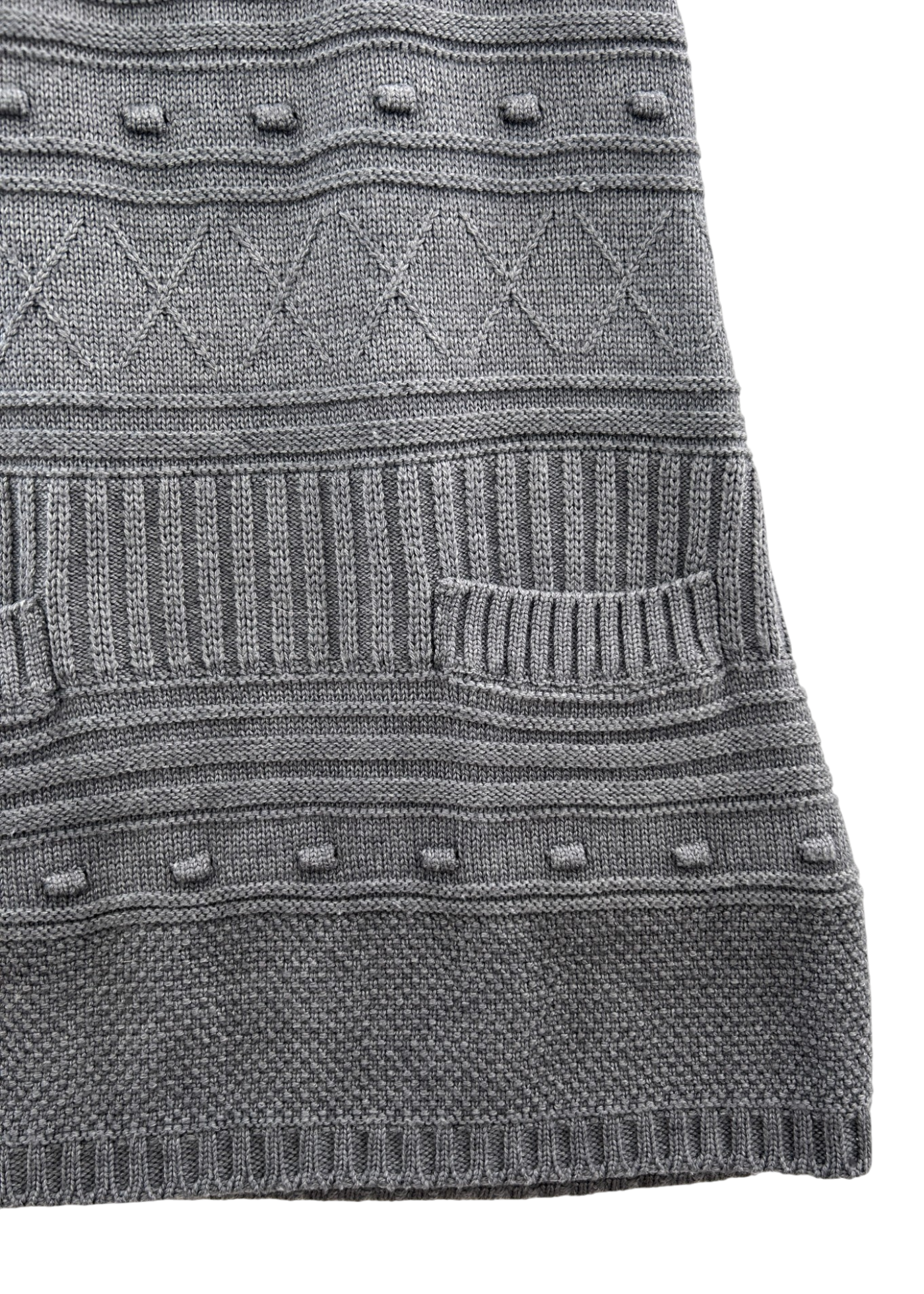 SEE BY CHLOE Grey Knit Overall Mini Dress