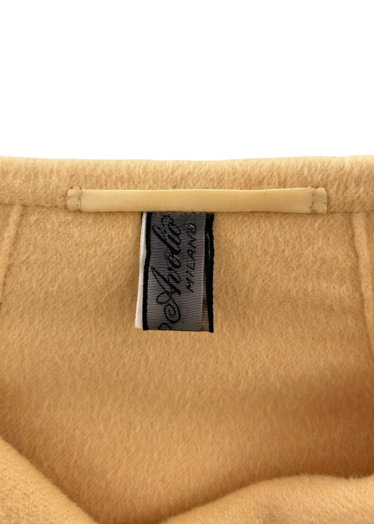 ROBERTO AVOLIO Wool/Cashmere Sorbet Yellow Peter Pan Collar Jacket