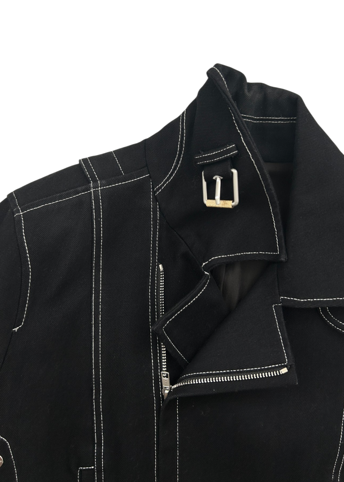 DION LEE 'Shrunken Trench' Cotton Corset Laced Sides Jacket