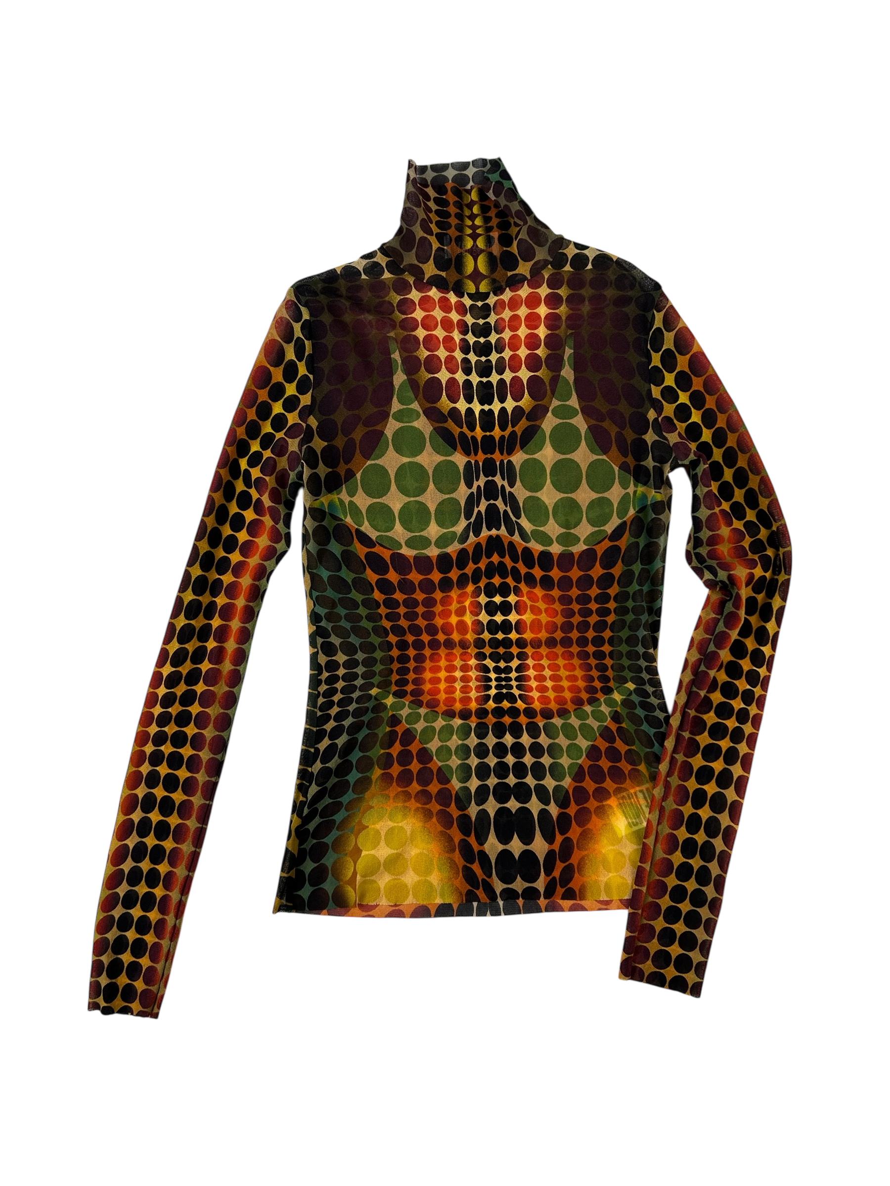 JEAN PAUL GAULTIER Re-Edition Trompe L'Oeil Mesh Top