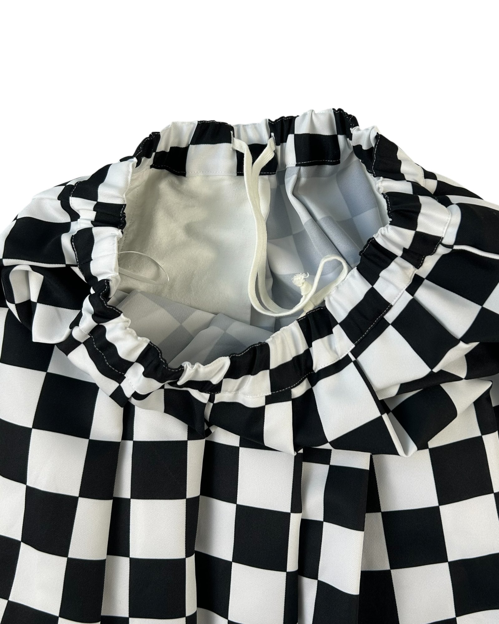 COMME DES GARCONS BLACK Checkerboard A-Line Maxi Skirt