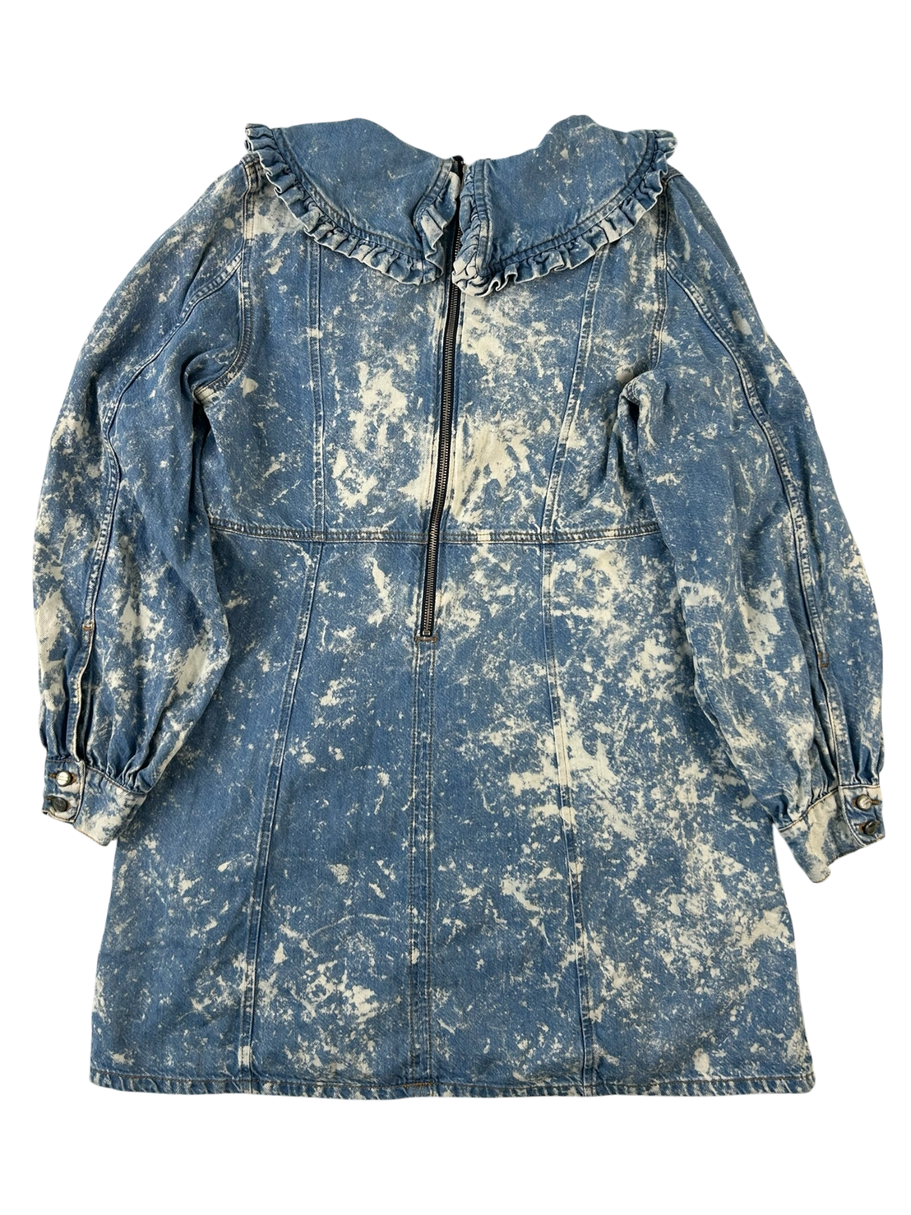 GANNI Acid Wash Denim Mini Dress