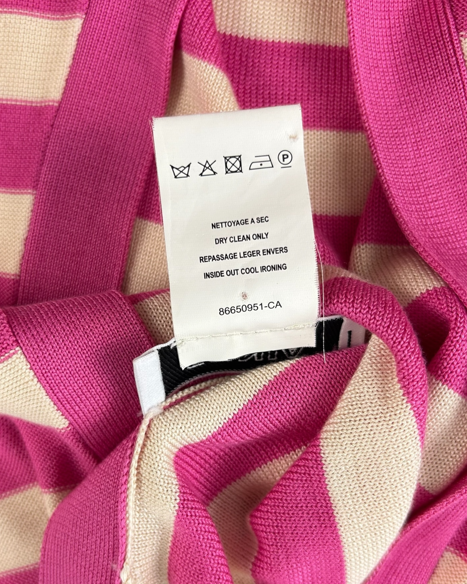 SONIA BY SONIA RYKIEL Stripe Silk Knit Cardigan