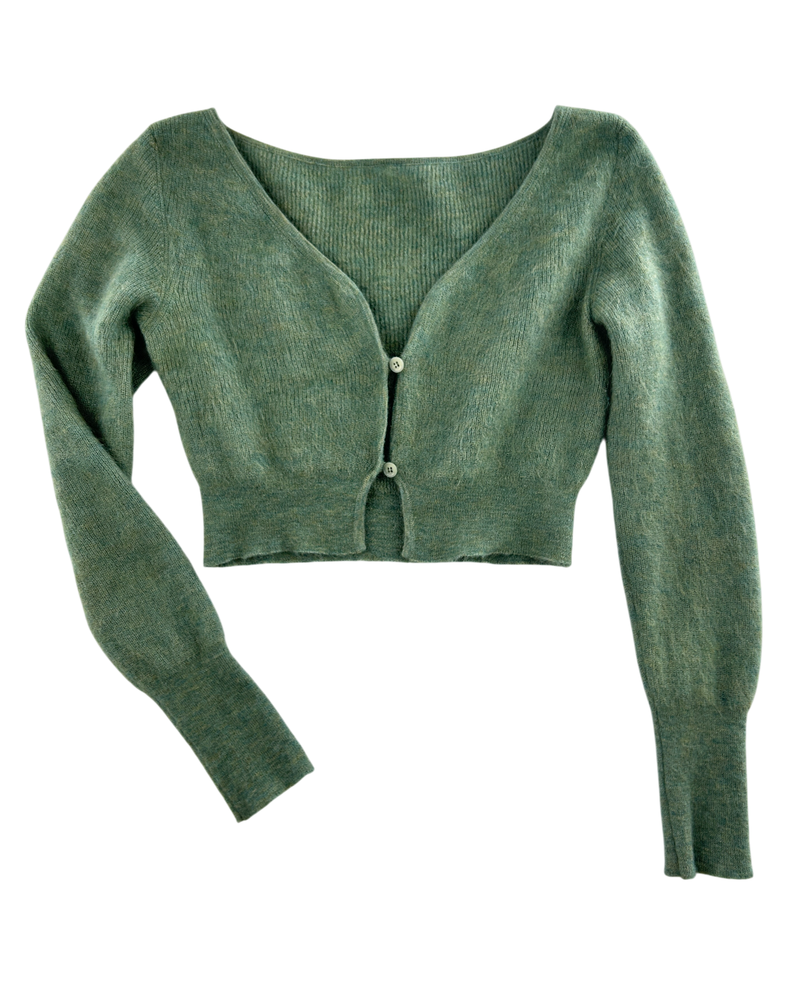 JACQUEMUS (AS IS) 'Alzou' Mohair Blend Crop Cardi