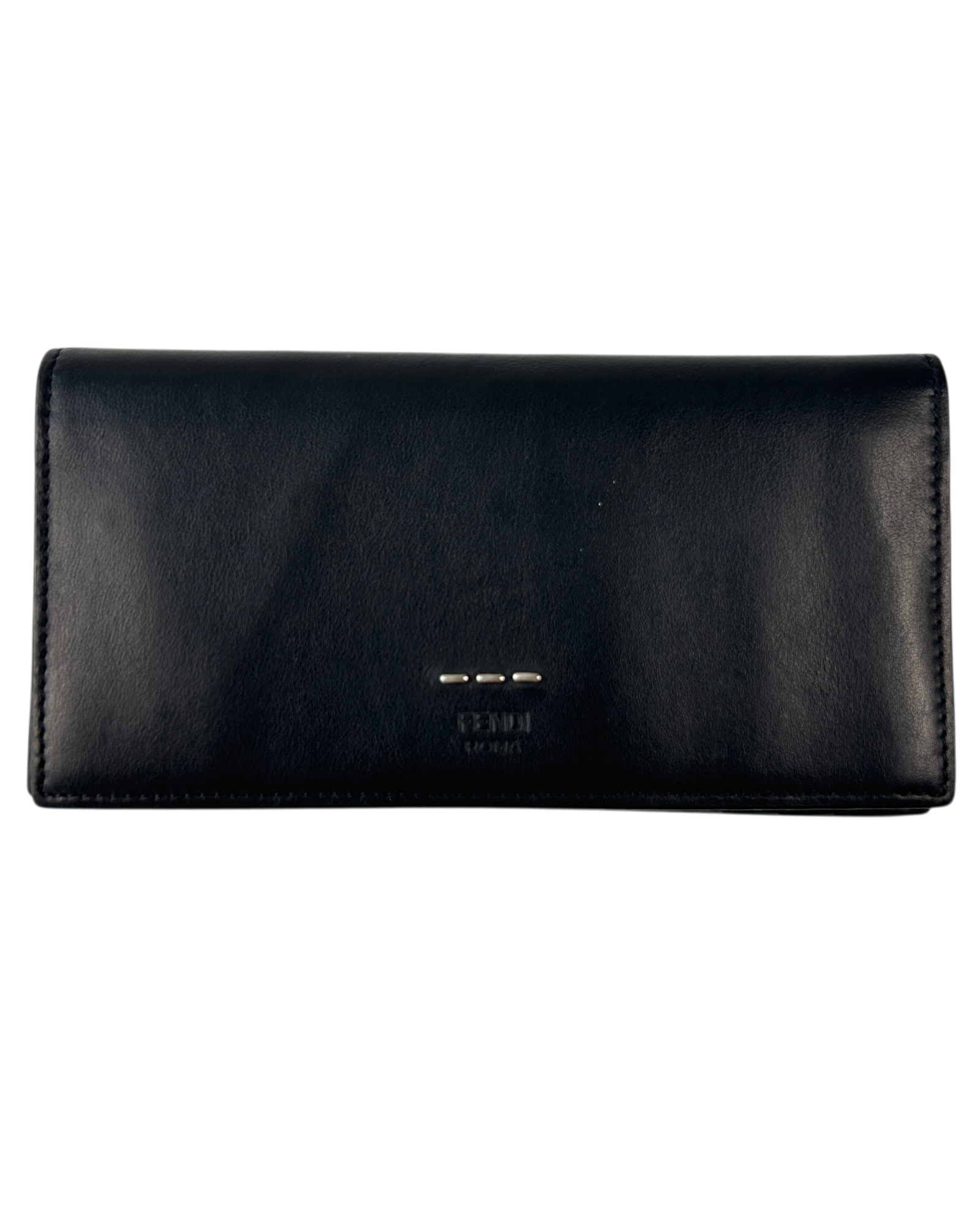 FENDI Leather Logo Continental Wallet