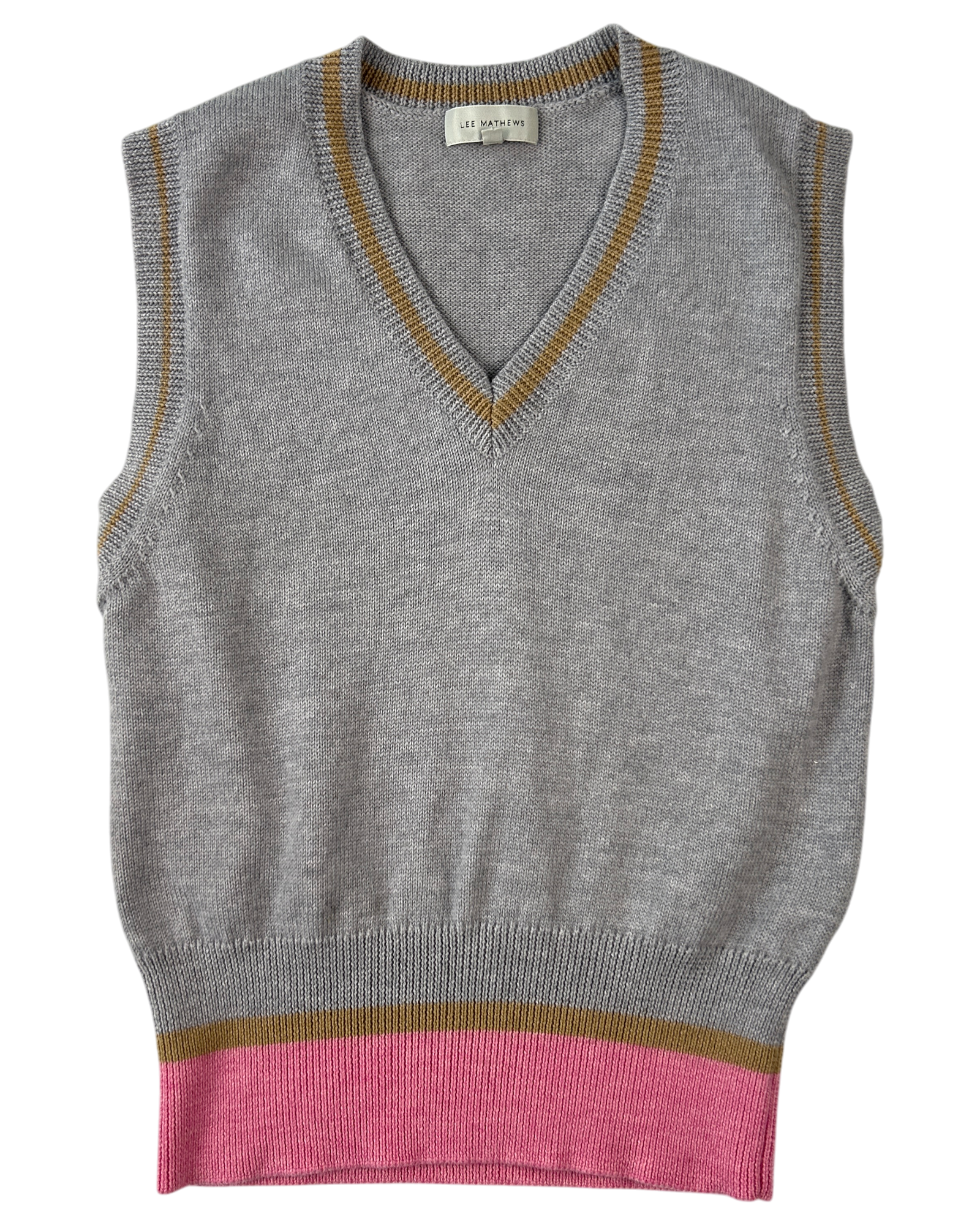 LEE MATHEWS Merino Wool Knit Vest