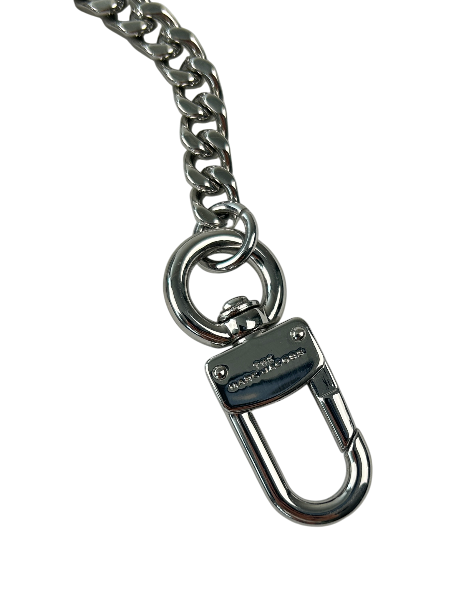 MARC JACOBS Silver Round Mini Pouch