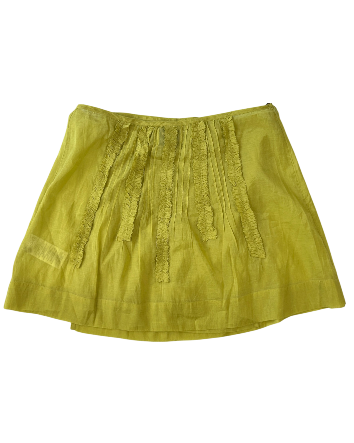 DAMSON MADDER 'Glinda' Sheer Panelled Wrap Mini Skirt