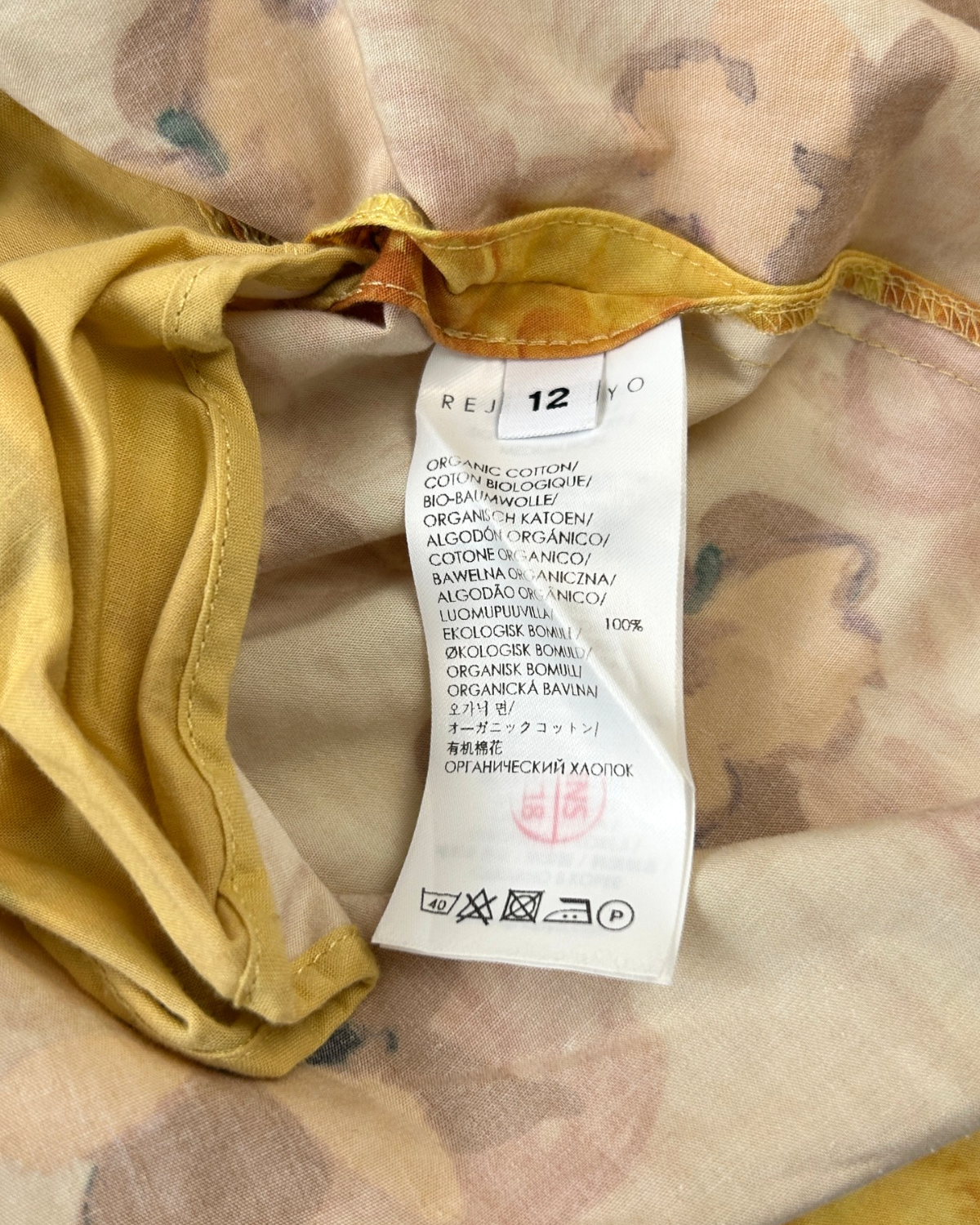 REJINA PYO Floral Cotton Oversized Collar Midi Dress