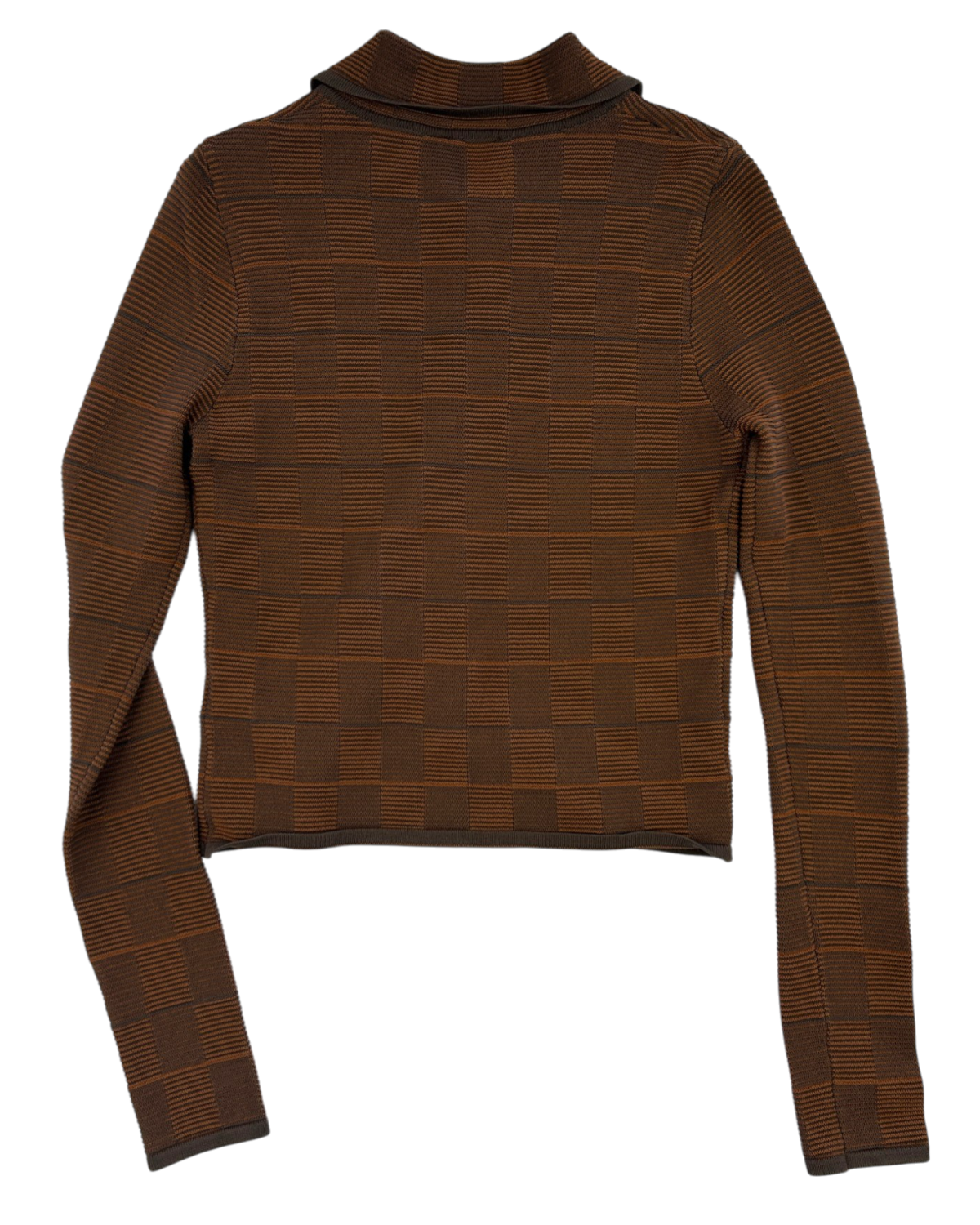 INCU  'Viceroy' Rib Check Knit Cardigan