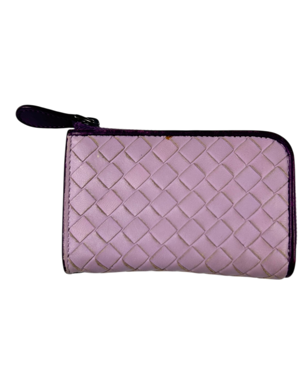 BOTTEGA VENETA (AS IS) Lavender Intrecciato Card Holder