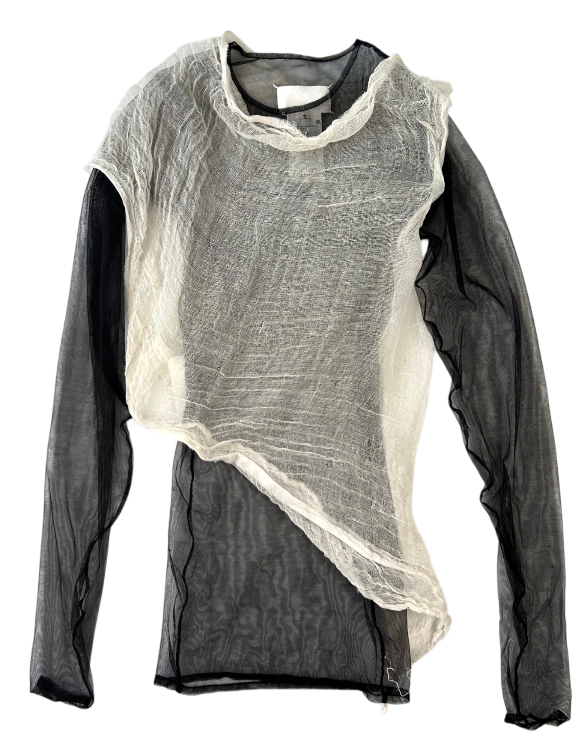 MAISON MARGIELA (IT) Mesh Long Sleeve + Gauze Tank