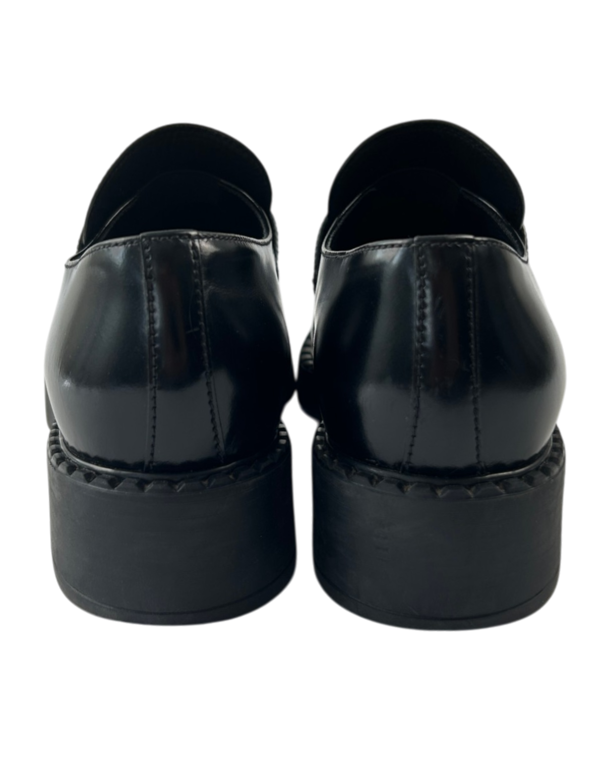 PRADA (AS IS) Brushed Leather Loafers