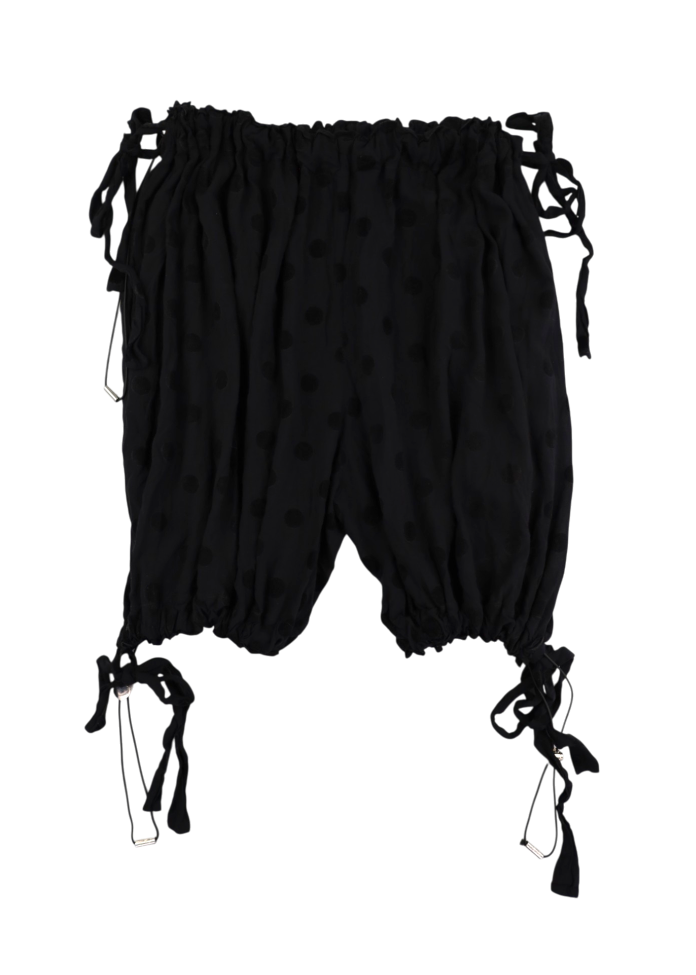 RAMP TRAMP TRAMP STAMP Black Flocked Velvet Polkadot Bloomers