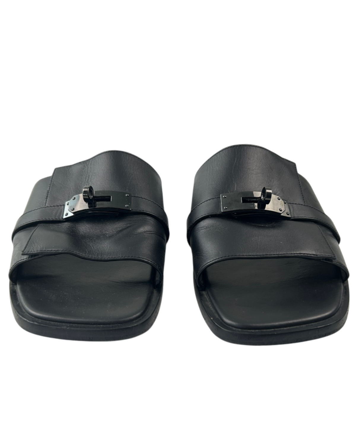 HERMES 'Gabriel' Leather Slides