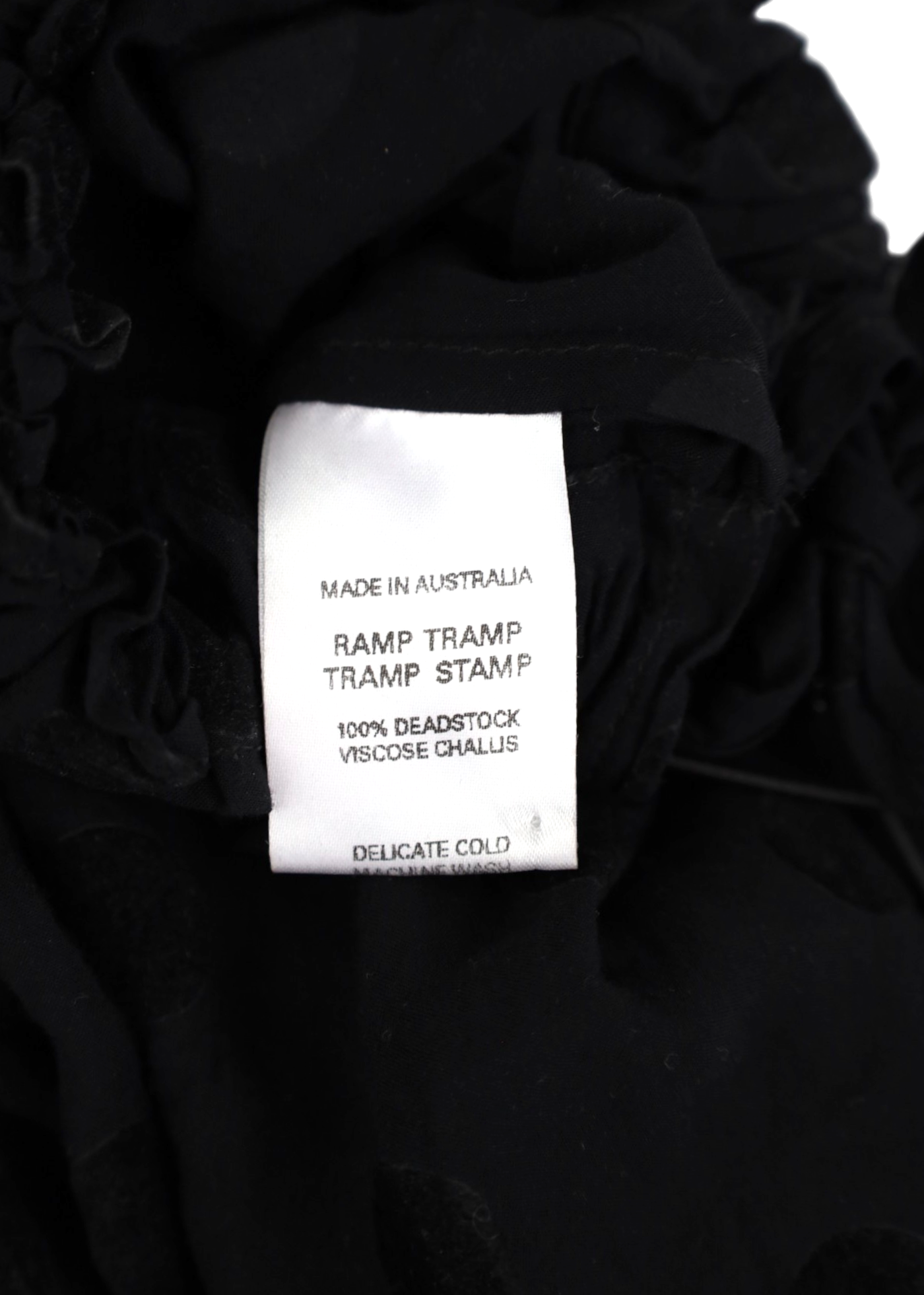 RAMP TRAMP TRAMP STAMP Black Flocked Velvet Polkadot Bloomers