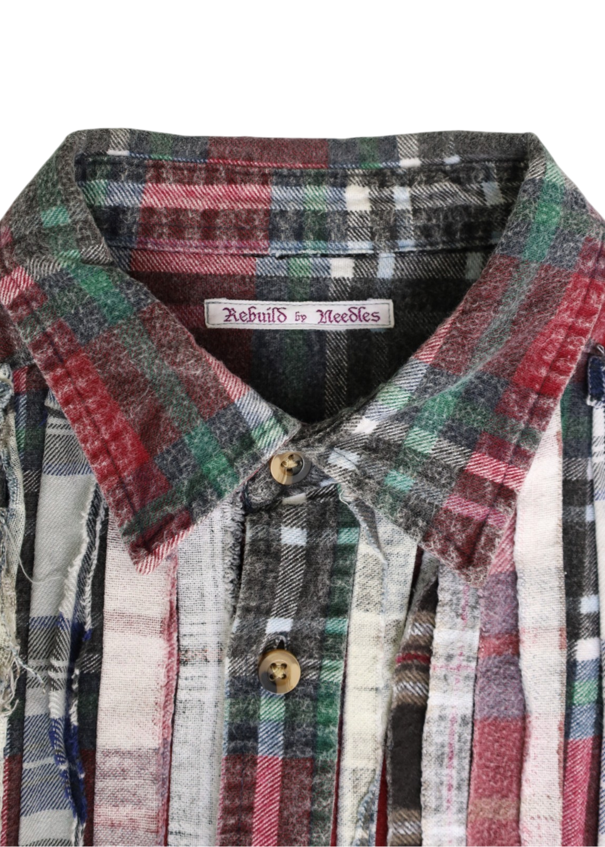 NEEDLES Rebuilt Multicolour Patchwork Button-Up