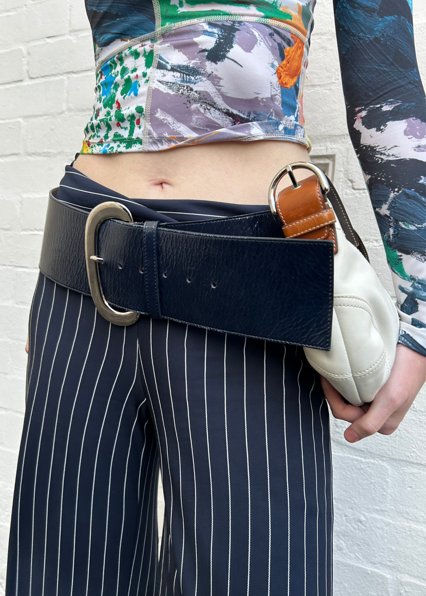 PALOMA WOOL 'Morris' Patent Leather Wide Belt